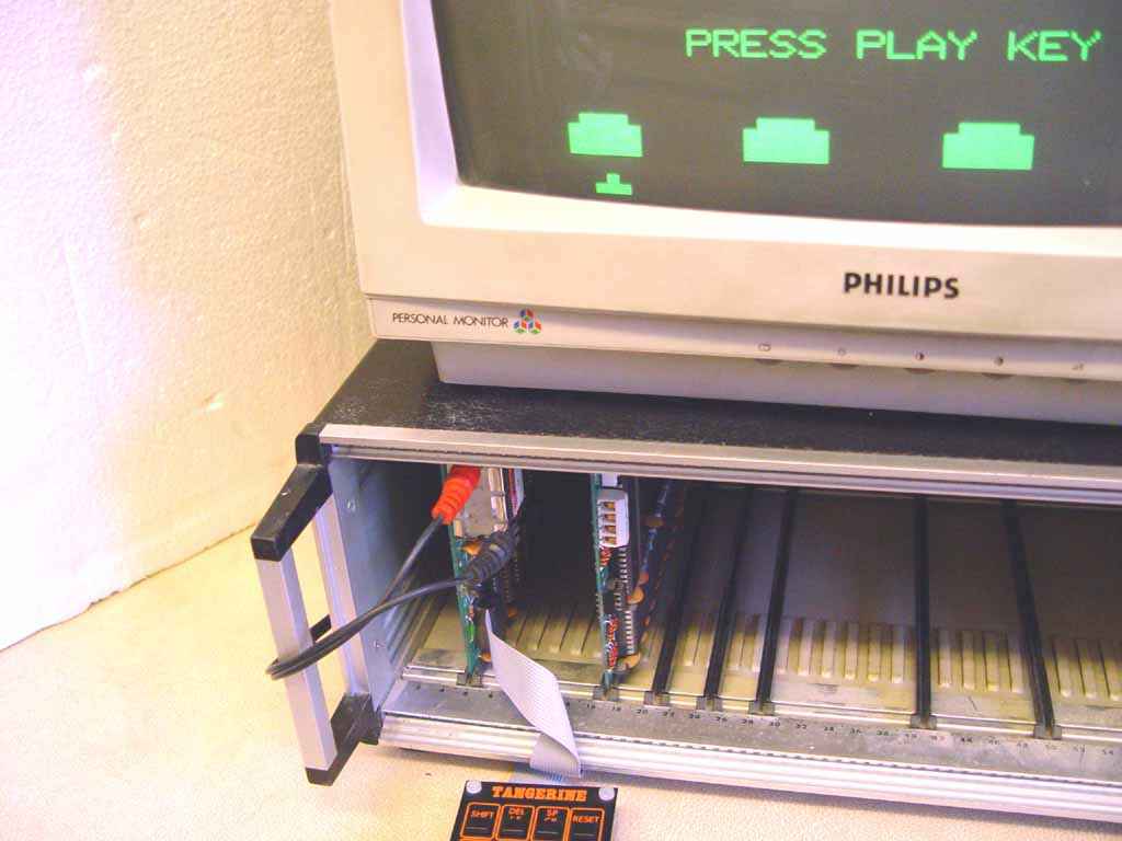 Microtan connected to a monitor