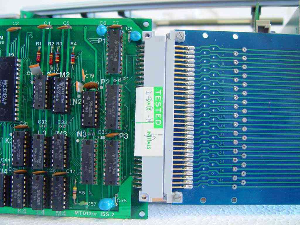 Microtan TANEX on a
Eurocard extender