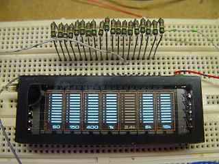 Identifying pins on
a bargraph VFD
